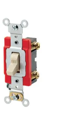 LEV1222-2I    SWITCH  IV CS2201-BU  Product thumbnail 20 Amp Toggle Switch, Double-Pole, Quiet Switch, Extra Heavy Duty Spec Grade