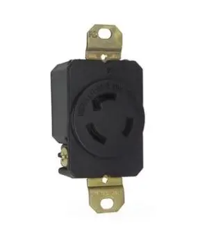  L1120R  LEV2370  20A 3P 250V RECEPTACLE    Black Three Phase Female Locking