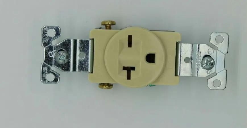 1876V-BOX   20A 250V SINGLE IVORY  20A 250V Single Receptacle NEW