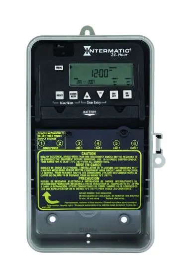ET1125CPD82  24H  TIME ELEC 3R 120 -277V 30A 24-Hour 2-Circuit Electronic Control, 120-277 VAC, 2-SPST, Indoor/Outdoor Plastic Enclosure