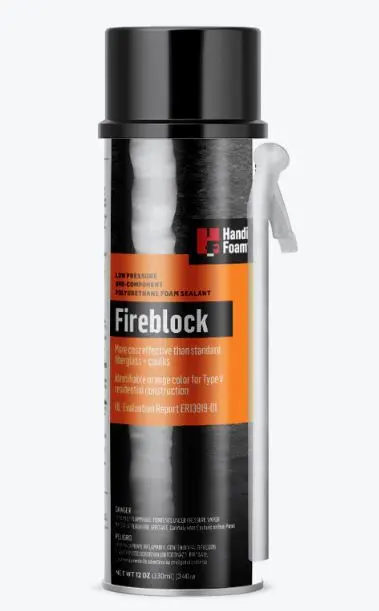 P30192   FIREBLOCK STRAW FOAM Handi-Foam  Fireblock Foam Sealant with Straw- 24 oz.