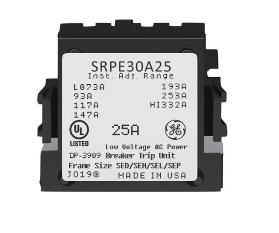 SRPE30A25   25A RATING PLUG GE MCCB NEW