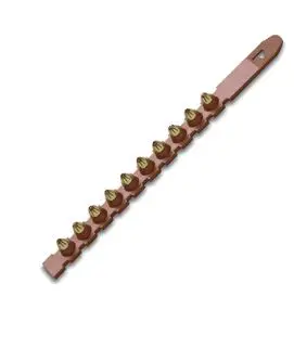 RAW50620  27  CAL STRIP LOADS  BROWN  POWER LEVEL   (10 PACK )