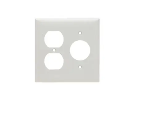 32572  2G 1 SINGLE 1 DUPLEX WHITE PLATE
