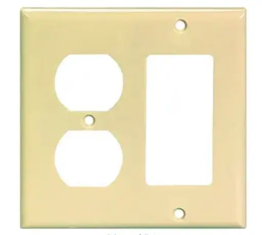 2157V-BOX  2G DUPLEX & DCR IVORY COVER