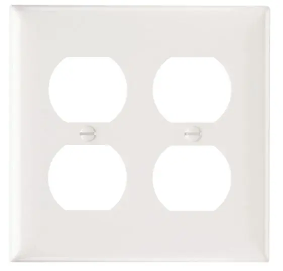 SP82W  2G DUPLEX PLATE WHITE COVER