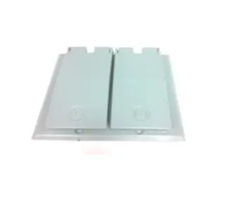 30452W  2G WP COVER TWO GFCI WHITE