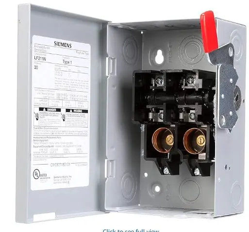 LF211N  30A 2P  FUSE  PLUG  IND SIEMENS  30 Amp, 2 Pole, 240-Volt, PLUG Fused, General Duty, W/N Indoor Rated PANEL