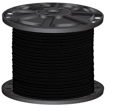 THHN4ROLLO  #4 AWG THHN Electrical Wire 500 ft Coil Copper Building Wire.