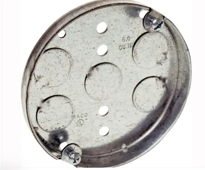 [4PB]  Orbit 4PB Pancake Box, 5-Knockout, Steel, Gray BOX