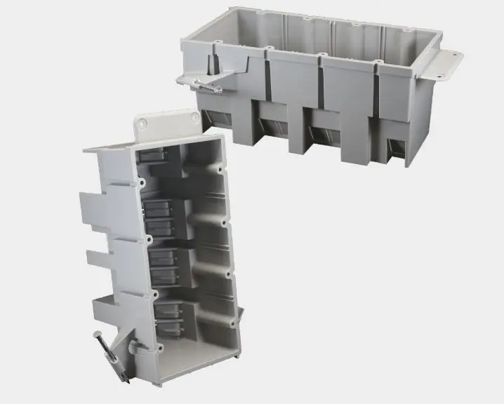 EZ64QN-HW   4-Gang 64 cu. in. New Work PVC Electrical Outlet Box