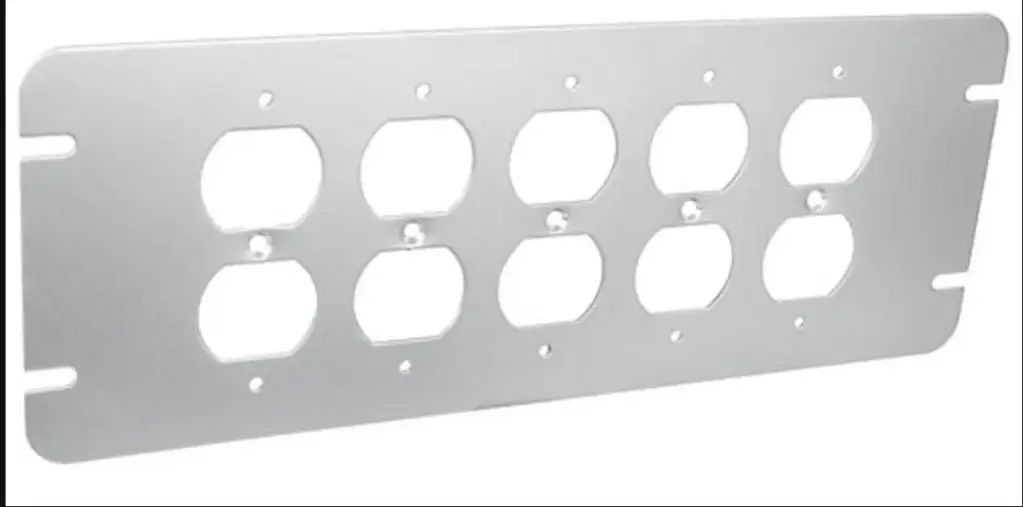 10125  5 GANG DUPLEX COVER METAL