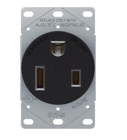 1254-BOX   50A . 250V. RECEPTACLE PLUG