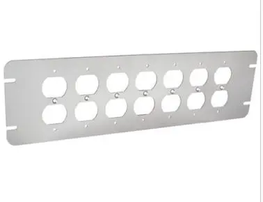 10127  7 GANG DUPLEX  COVER METAL