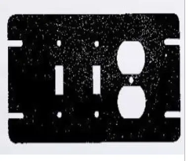 10128  8 GANG  Duplex Receptacle Cover