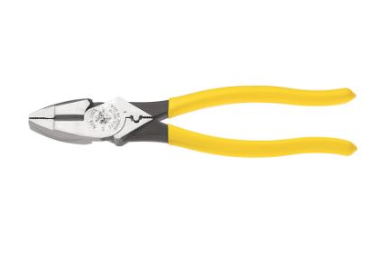 D213-9NE-CR   9 in. High Leverage Side Cutting Pliers with Connector Crimping