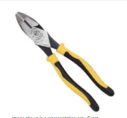 J213-9NECR  9 in. Journeyman High Leverage Side Cutting Crimping Pliers KLEIN