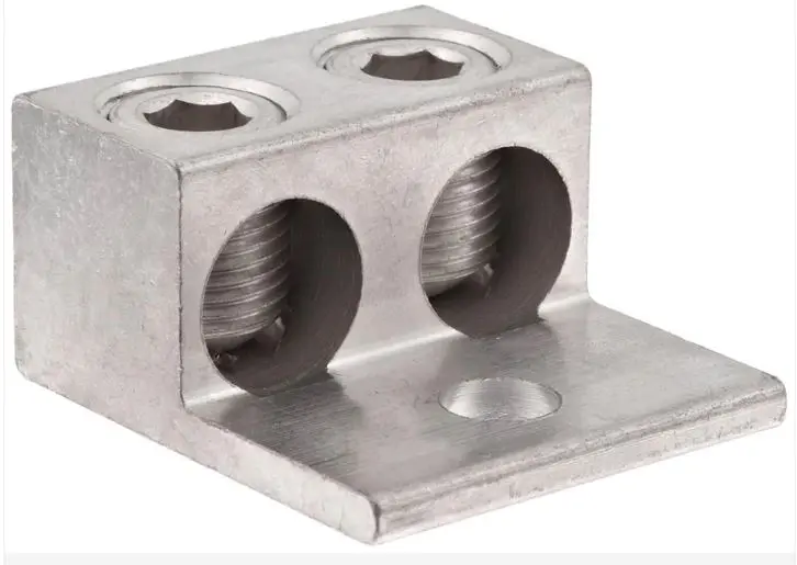 90816   Aluminum Mechanical Lugs Two Conductors - One Hole Mount Wire Range 250MCM - #6, AWG 250 