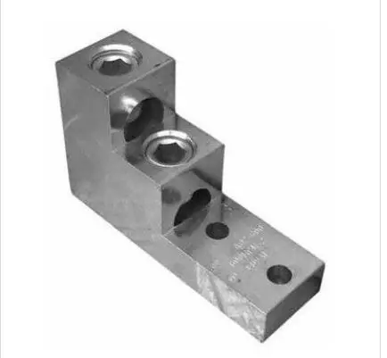 90916 ALUM 2 COND 2 HOLE #750-3/0  9 750 2-Conductor Panelboard Lug