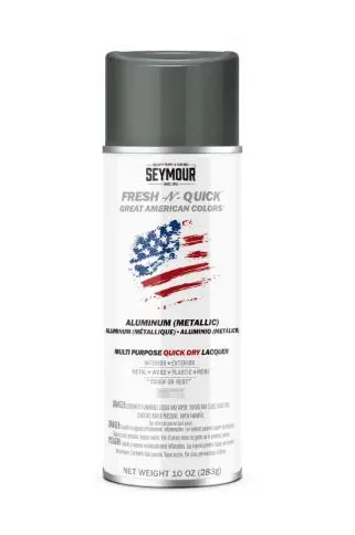 SEY11-1   Seymour Fresh-N-Quick Multi-Purpose Spray Paint, Aluminum (10 oz)