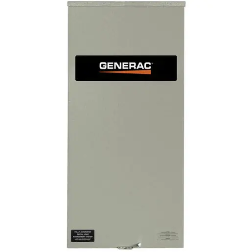 RXSW200A3 Generac Smart Switch, Service Rated, 200 amps, 120/240, 1ø, NEMA 3R