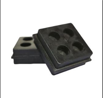 SISO-18 MA-181834 SISO-4 PAD-VIBRATION 18'' x 18''x 3/4''  81 piezas 