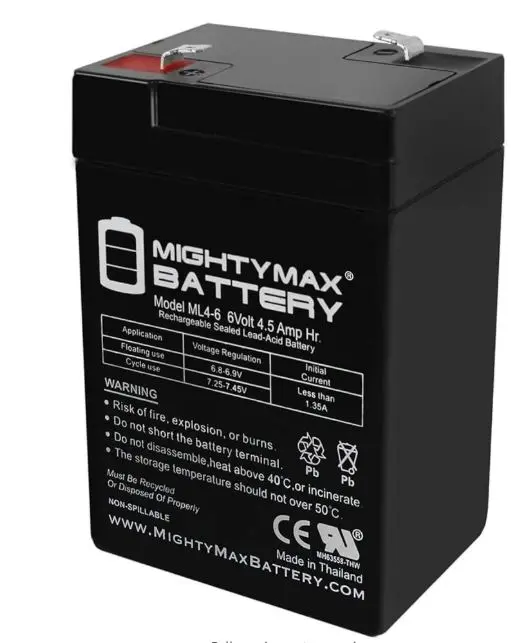 EJW-6V-4A    BATTERY FOR EMRGENCY LIGHTS