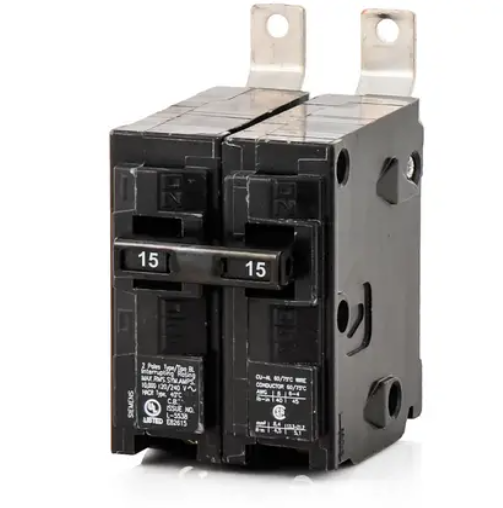 BL215   BREAKER 2 POLE 15 AMP BOLT ON SIEMEN