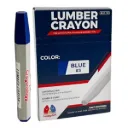 Lumber Crayon – Blue Marking Crayon for Wood & Construction (Box of 12).