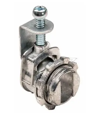 170   Saddle BX-Flex Cable Connector 3/8-1/2 KO Die Cast Zinc