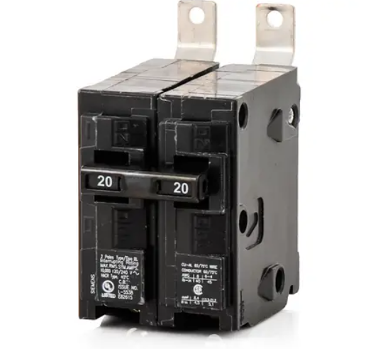 BL220  BREAKER 2P 20A BOLT-ON SIEMENS