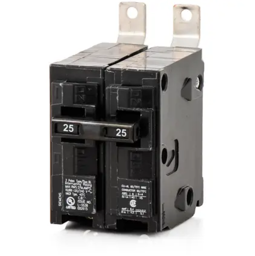 BL225  BREAKER 2P 25A BOLT-ON SIEMENS