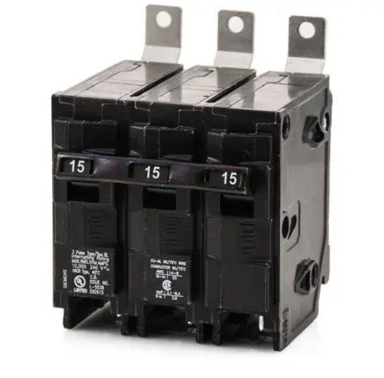 BL315  BREAKER  3P 15A BOLT-ON SIEM