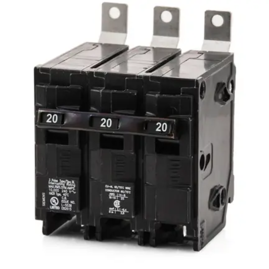 BL320  BREAKER  3P 20A BOLT-ON SIEMENS