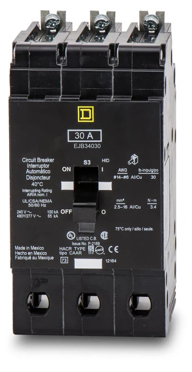 EJB34030 BREAKER  3P,30 A, 480 V