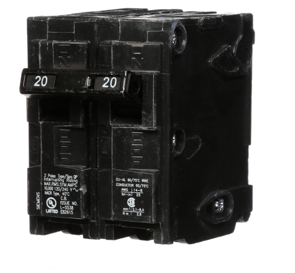 Q220  BREAKER .20A. Siemens 