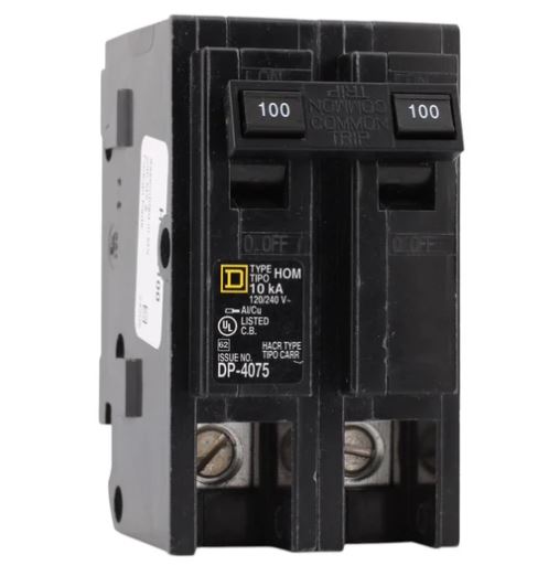 HOM2100  BREAKER .2P.100A.HOME LINE
