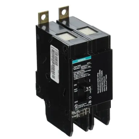 BQD235  BREAKER      
 BOLT-ON Siemens  35-Amp Double Pole 480Y/277V AC - 125/250V DC 14KAIC Bolt in Breaker