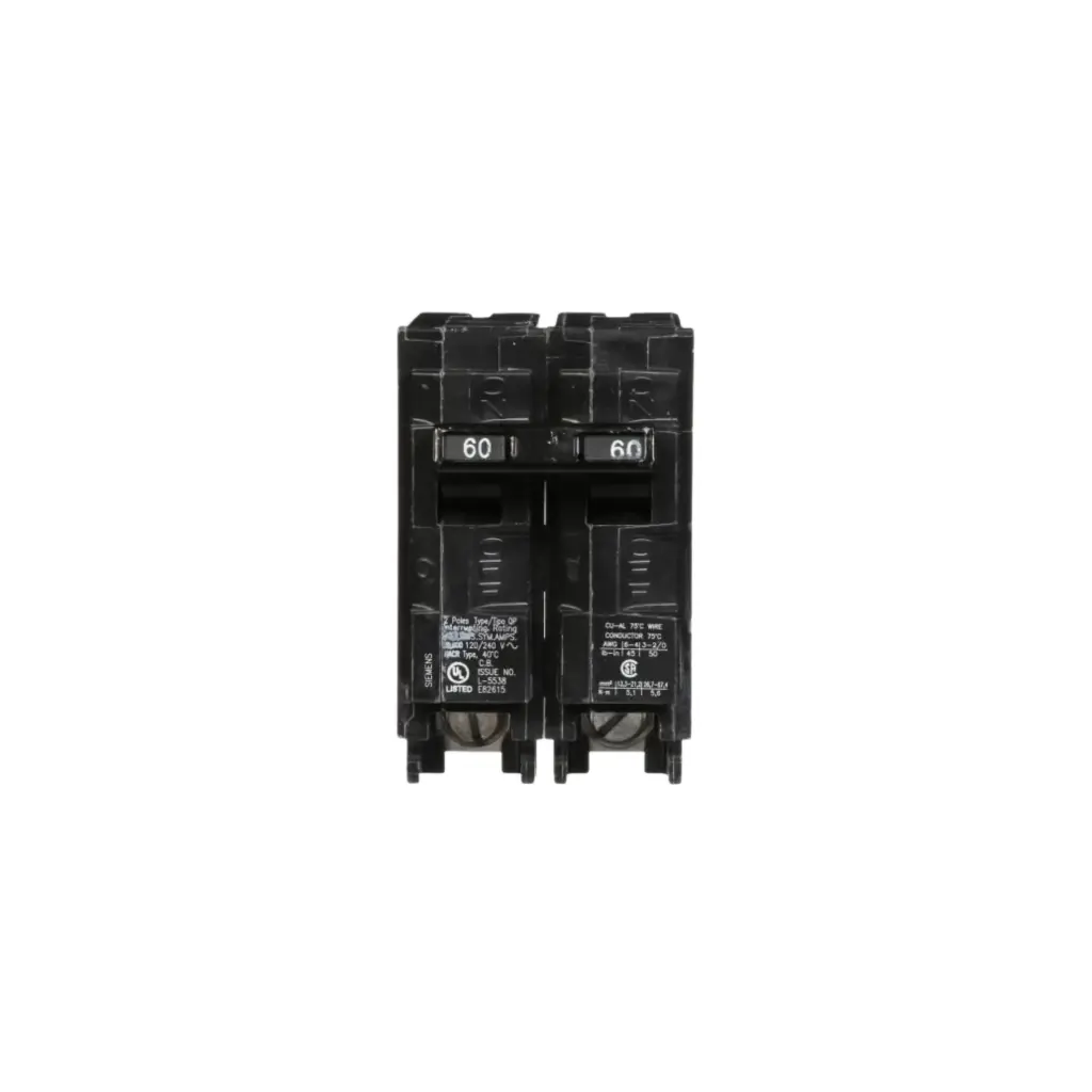 Q260 Circuit Breaker – 60A, 2-Pole, 120/240V, Type QP, Plug-In SIEMENS