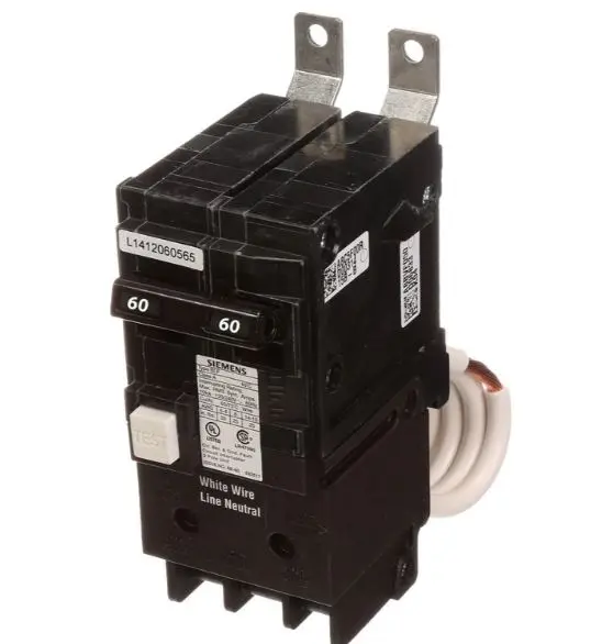 BF260A  BREAKER  Siemens - 60 Amp GFCI Circuit Breaker Bolt-On - 60 Amp - 2 Pole - 240 Volt