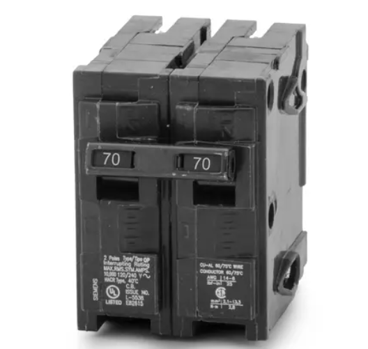 Q270 BREAKER 2P 70A SIEMENS