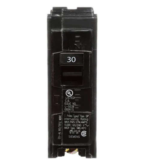 Q130 Circuit Breaker – Siemens Q130 30A 1-Pole Plug-In