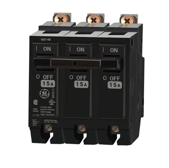 THQB32015  BREAKER   BOLT-ON  G/E  15 Amp Circuit Breaker Bolt-On - 15 Amp - 3 Pole - 240 Volt