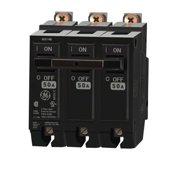 THQB32050  BREAKER   BOLT-ON  G/E 50 Amp Circuit Breaker Bolt-On - 50 Amp - 3 Pole - 240 Volt