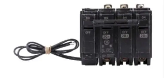THQL32100ST1  BREAKER  3P 100A  SHUNTRIP  General Electric Bolt-On 240V 100A 3 pole circuit breaker 10kA@208V