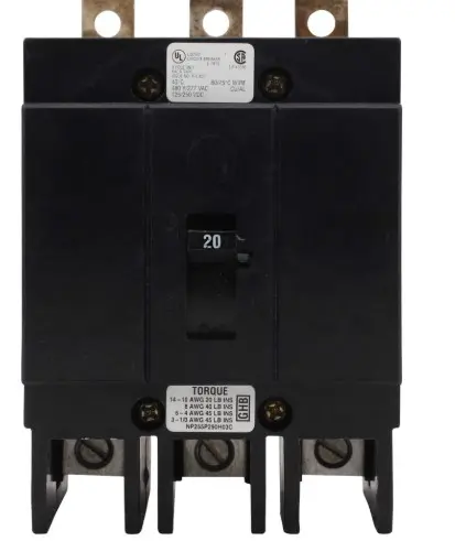 GHB3020   BREAKER 3P 20A 480V CH