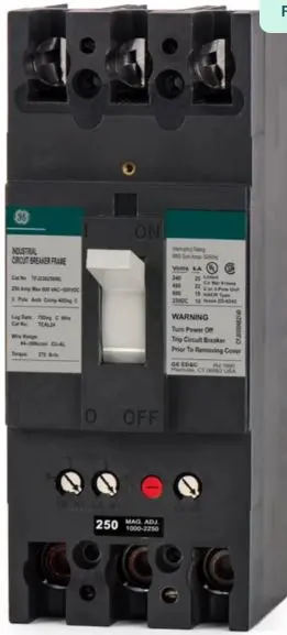 TFJ236250   BREAKER 3P 250A 600A GE MCCB