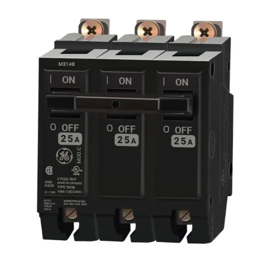 THQB32025  BREAKER  3P 25A BOLTON G/E  25 Amp Circuit Breaker Bolt-On - 25 Amp - 3 Pole - 240 Volt