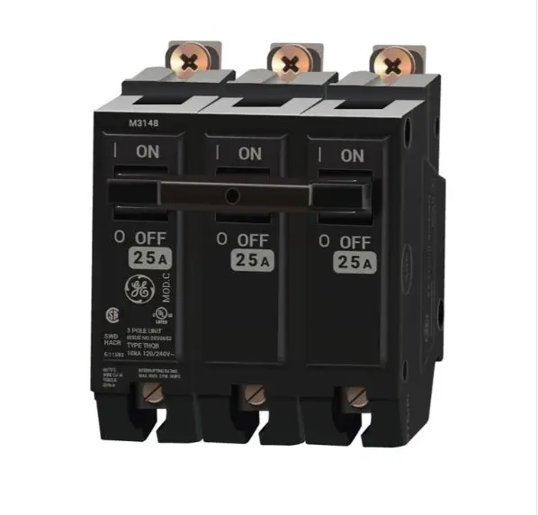THQL32025  BREAKER  3P 25A G/E  25 Amp Circuit Breaker Bolt-On - 25 Amp - 3 Pole - 240 Volt