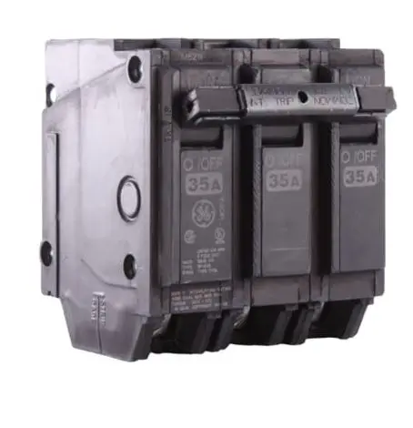 THQL32035  BREAKER 3P 35A G/E 10KA, Number Of Poles: 3, Interrupt Rating: 10kA at 120 Vac/10kA at 120/240 Vac/10kA at 240 Vac, Trip Type: LI, Amperage Rating: 35